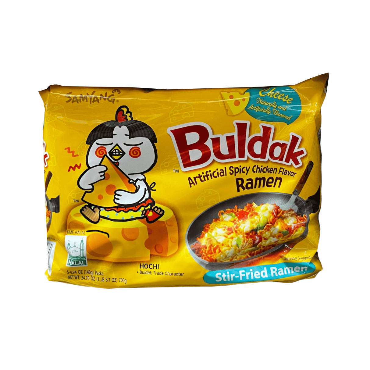 Samyang Buldak Cheese Artificial Spicy Chicken Flavor Stir-Fried Ramen