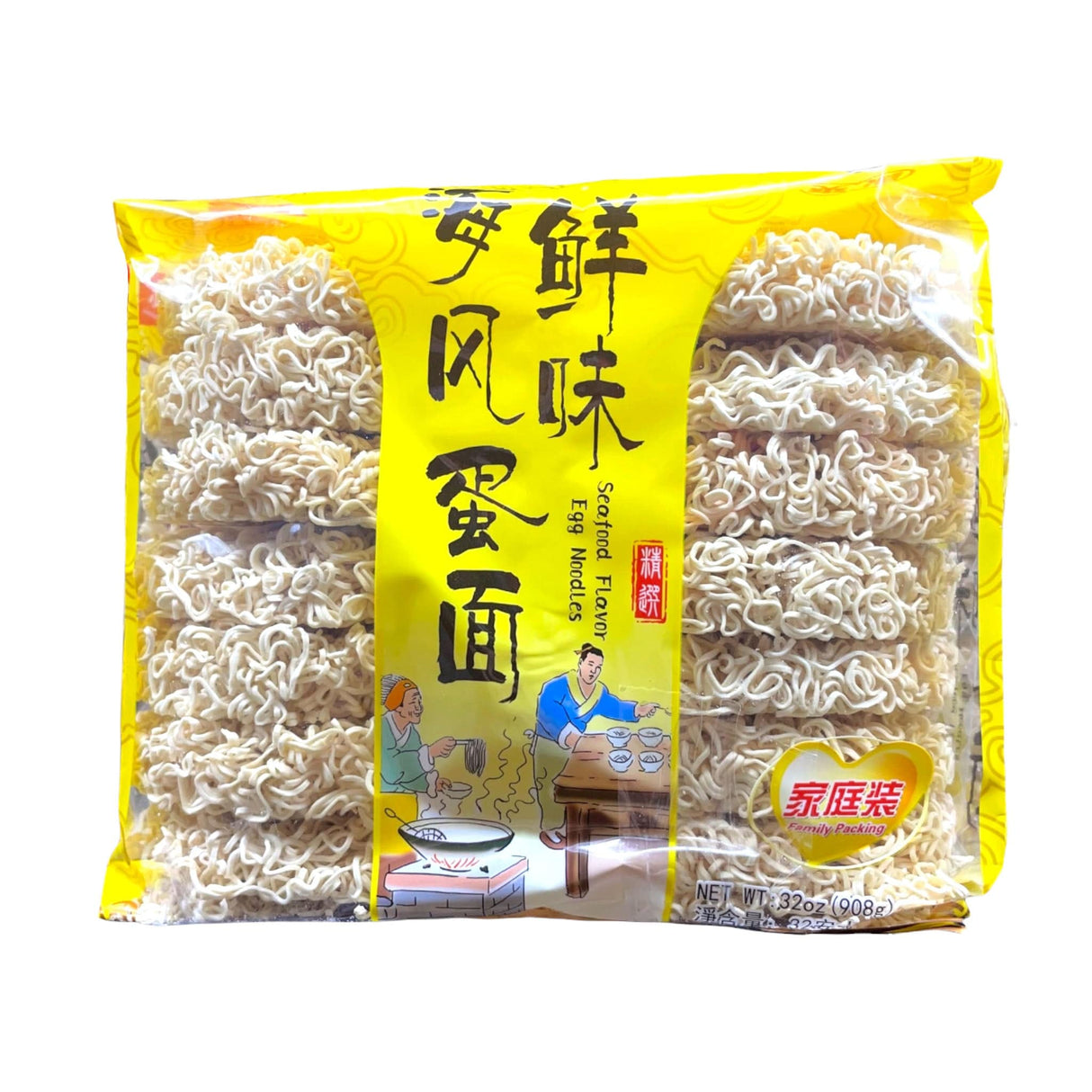 Seafood Flavor Egg Noodles Family Packing 32 oz