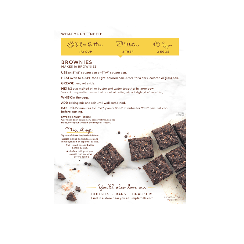Simple Mills Almond Flour Baking Mix Brownie