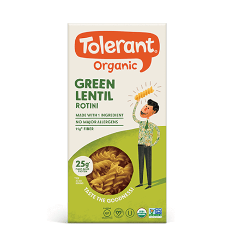 Tolerant Organic Green Lentil Rotini