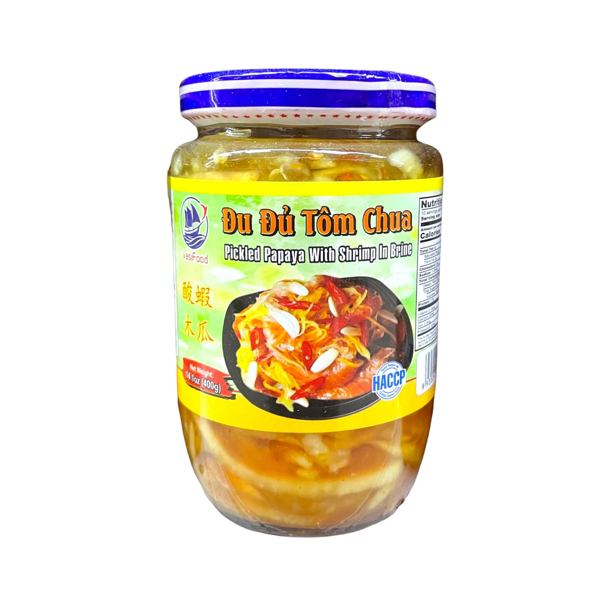 Vasi Food Pickled Papaya with Shrimp in Brine