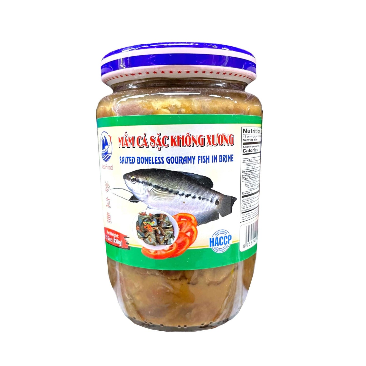 Vasi Food Salted Boneless Gouramy Fish in Brine