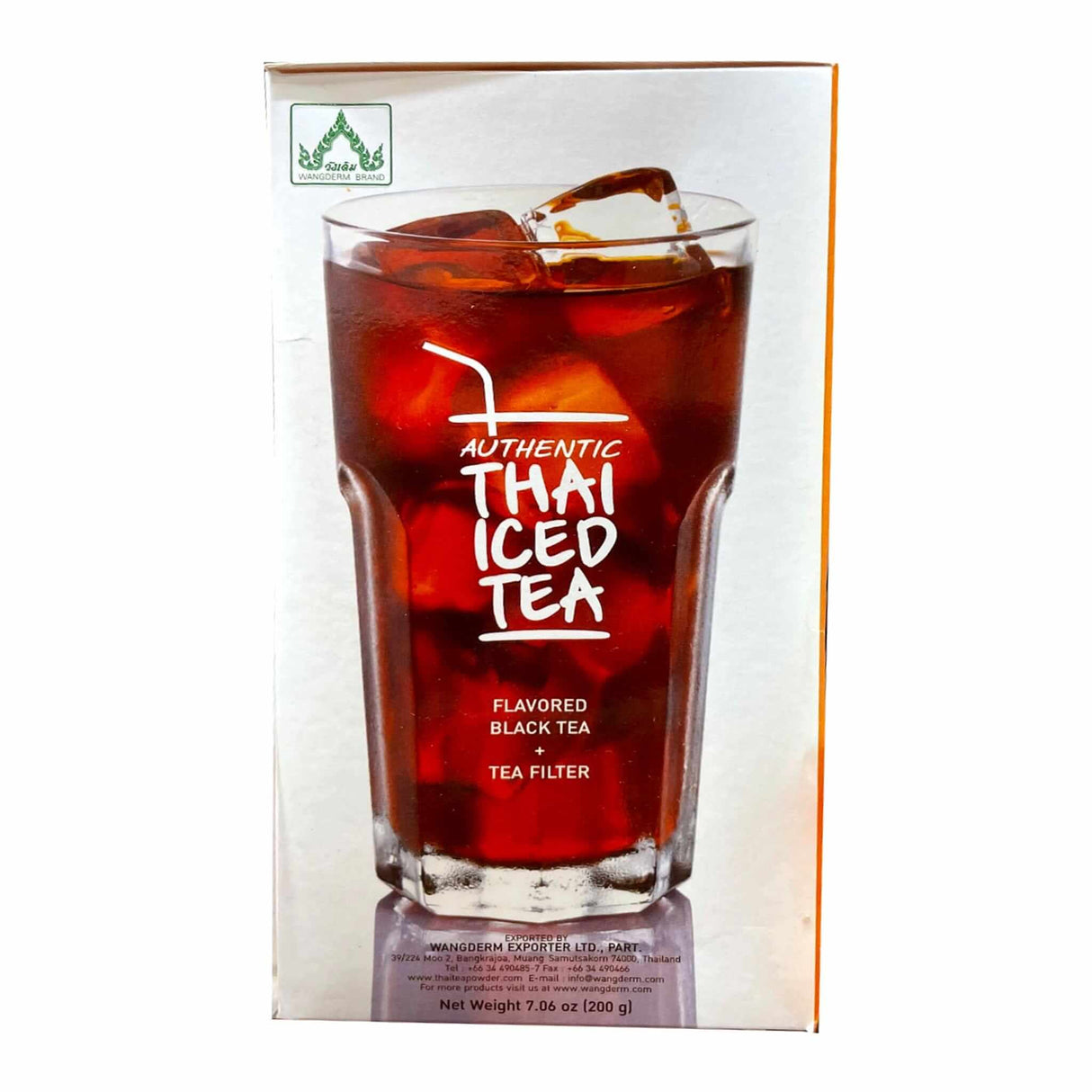 Wangderm Brand Authentic Thai Iced Tea Flavored Black Tea Pitcher Perfect to 65 Servings