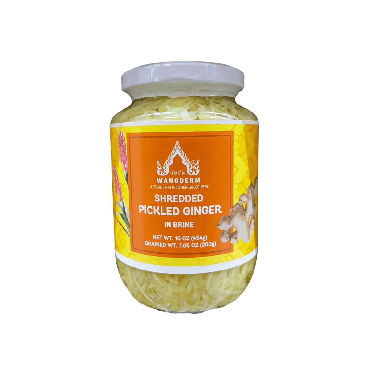 Wangderm Brand Shredded Pickled Ginger in Brine