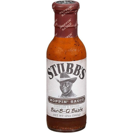 BBQ Sauce, Steak Sauce, Wing Sauce & Liquid Smoke - Stubb's Moppin Sauce Vinegar & Spice Bar-B-Q Baste