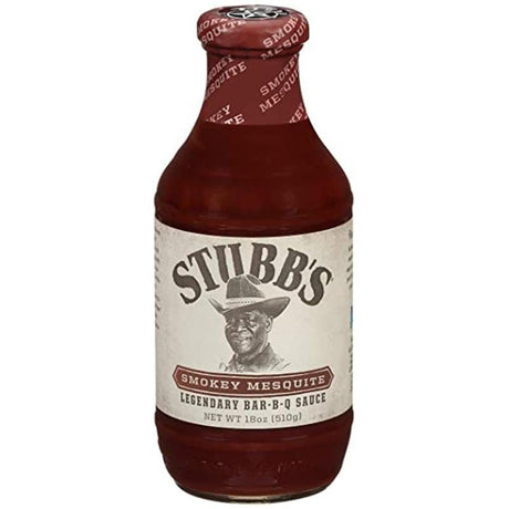 BBQ Sauce, Steak Sauce, Wing Sauce & Liquid Smoke - Stubb's Smokey Mesquite Legendary Bar-B-Q Sauce