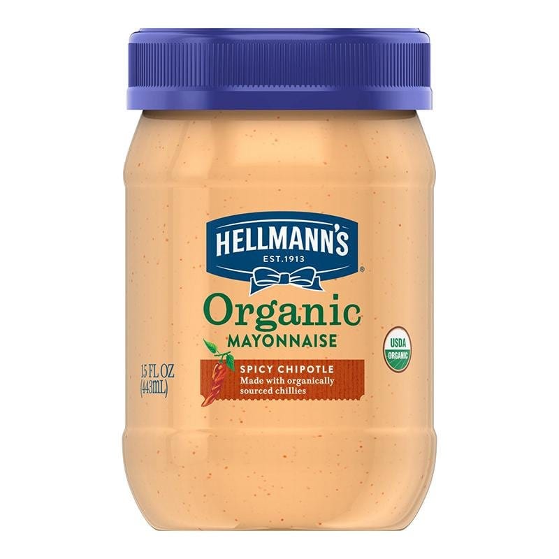 Dipping Sauce, Ketchup, Mayonnaise, Salad Dressing & Salsa - Hellmann's Organic Spicy Chipotle Mayonnaise