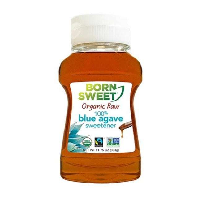 Honey, Syrups, Molasses & Nectars - Born Sweet Organic Raw 100% Blue Agave Sweetener