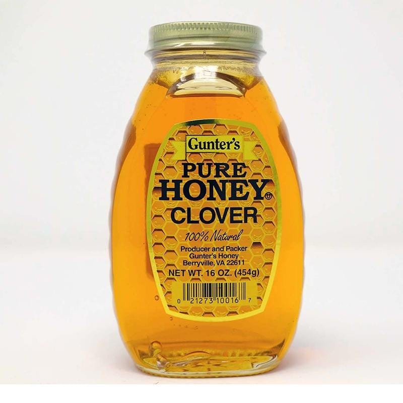 Honey, Syrups, Molasses & Nectars - Gunter's Pure Honey Clover