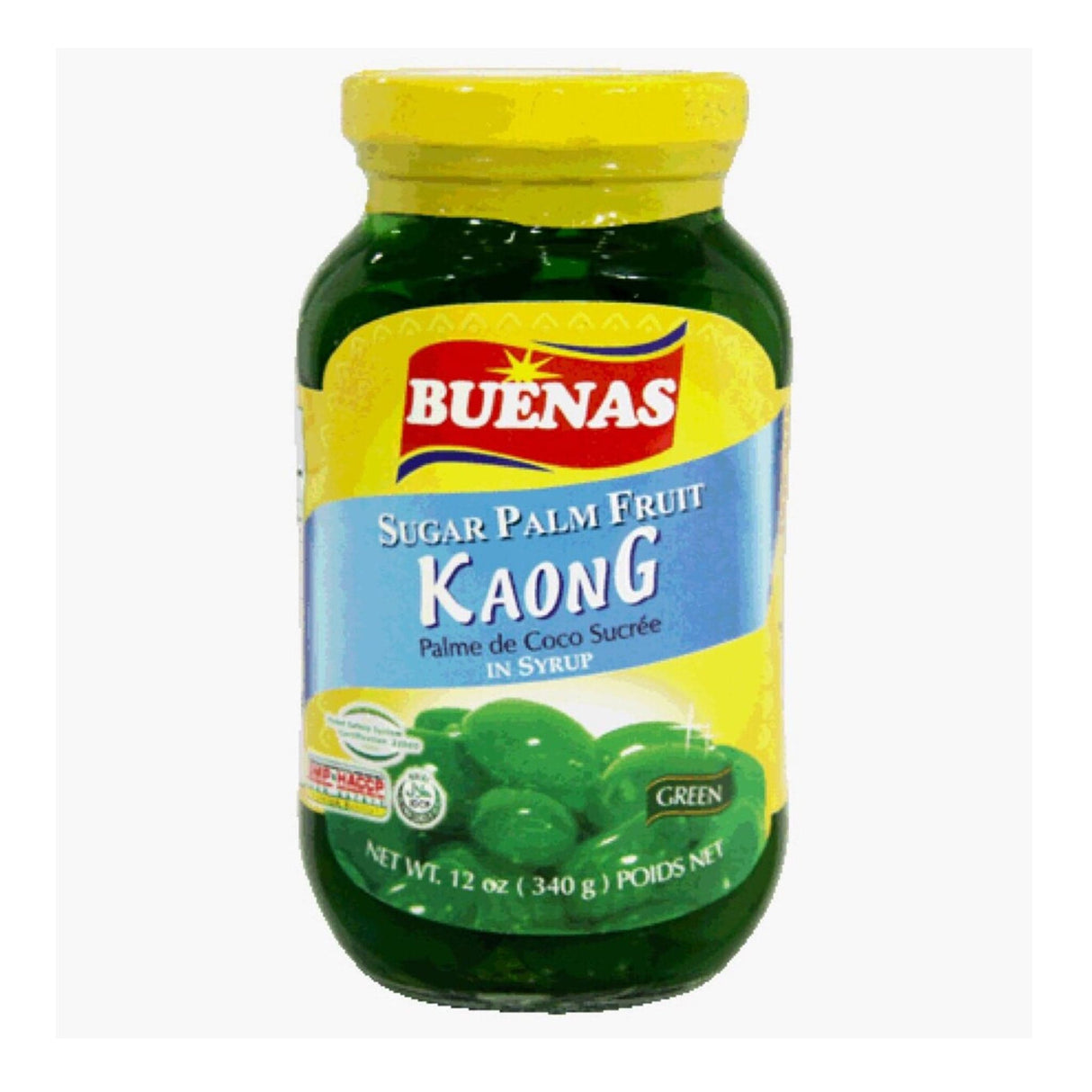 Buenas Sugar Palm Fruit Kaong in Syrup (Green)