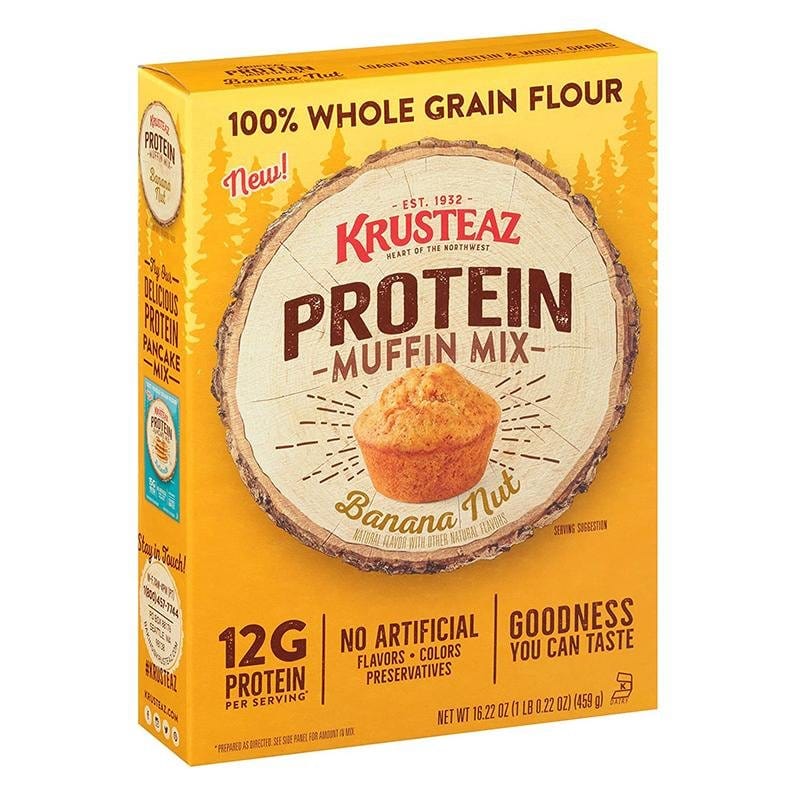 Krusteaz Protein Muffin Mix Banana Nut - hot sauce market & more