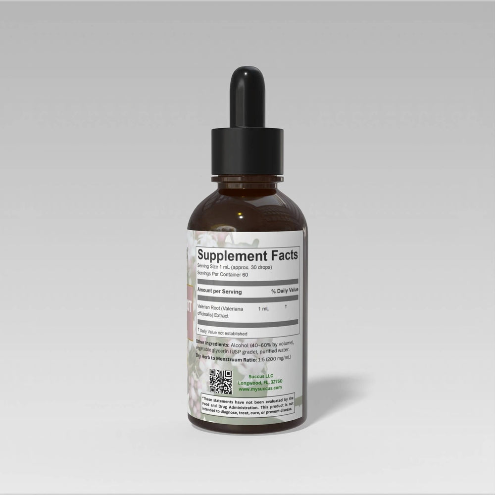 Succus - Valerian Root Tincture | Premium Valerian Herbal Extract - Alcohol-Free / 1 fl oz