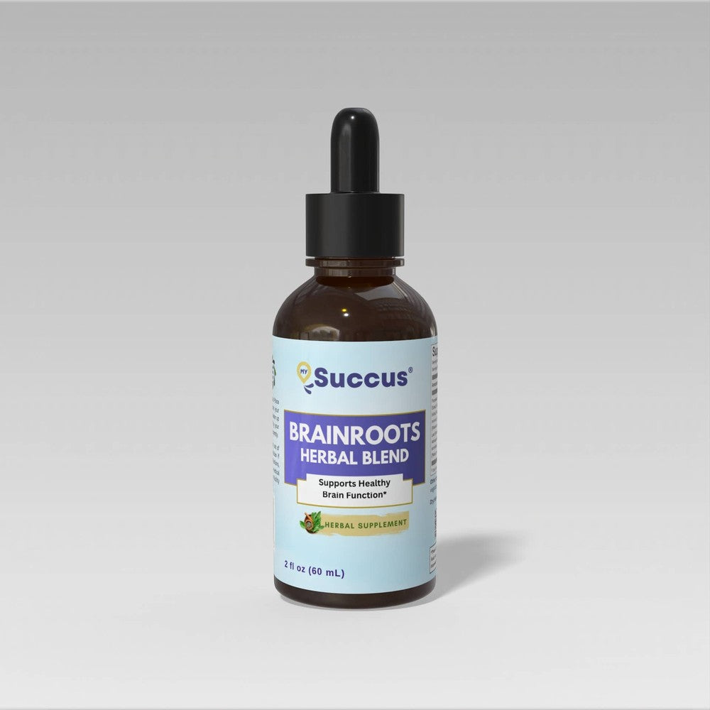 Succus - BrainRoots Tincture – Cognitive Botanical Blend - Alcohol Free / 1 fl oz