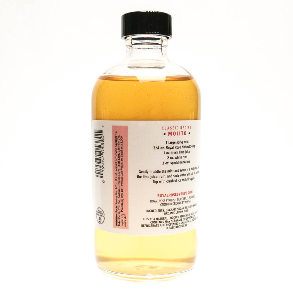 Royal Rose Syrups - Simple Organic Syrup - 8 oz