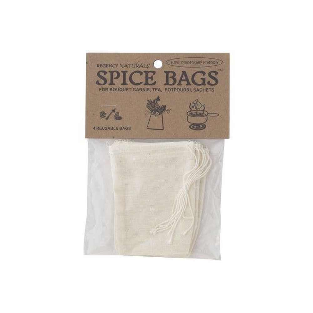HIC - Harold Import Co. - Regency Natural Cotton Spice Bags, Set Of 4