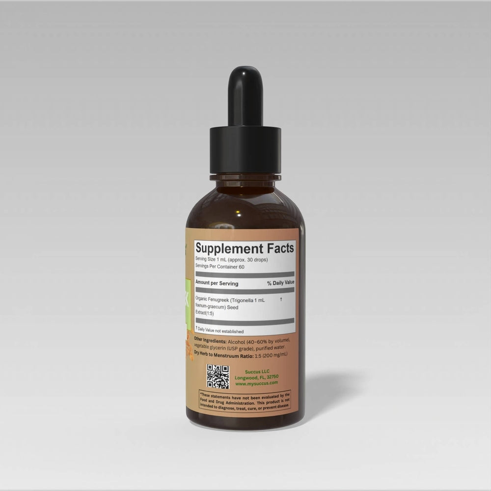 Succus - Fenugreek Tincture - Promotes Natural Wellness - Alcohol Free / 1 fl oz