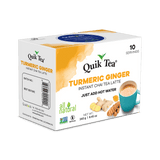 Quik Tea - Turmeric Ginger Chai Tea Latte - 10 Count