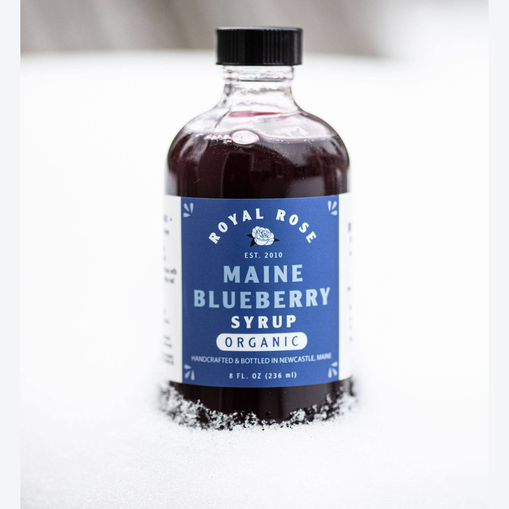 Royal Rose Syrups - Blueberry Organic Simple Syrup - 8 oz