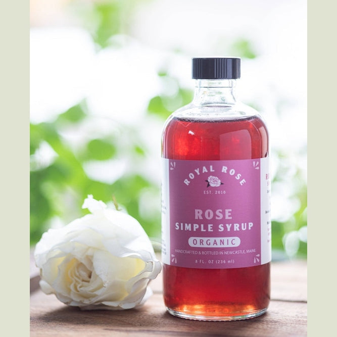 Royal Rose Syrups - Rose Organic Simple Syrup - 8 oz