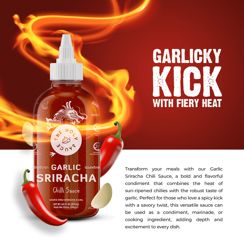 TMC Marketing - HOLY SAUCE Sriracha Chili Sauce Garlic 300g / 255mL - 300g