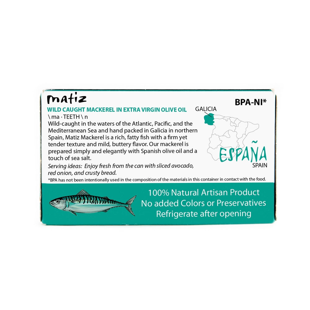Matiz - Matiz Mackerel in Extra Virgin Olive oil - 3 oz tin