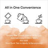 Quik Tea - Turmeric Ginger Chai Tea Latte - 10 Count