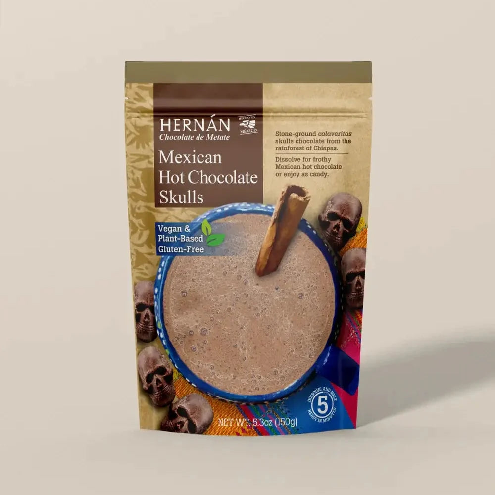  HERNÁN - NEW Mexican Hot Chocolate Skulls in POUCH