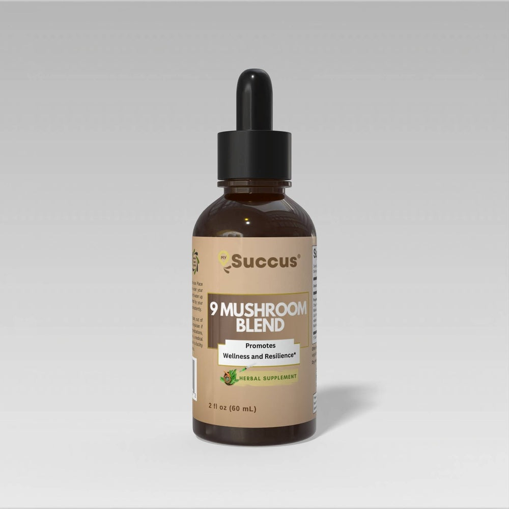 Succus - 9-Blend Mushroom Herbal Extract —  Daily Wellness Blend - Alcohol Free / 1 fl oz
