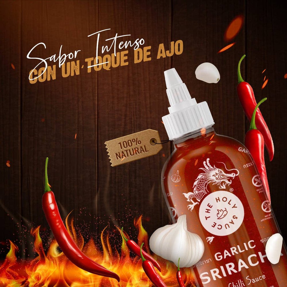 TMC Marketing - HOLY SAUCE Sriracha Chili Sauce Garlic 300g / 255mL - 300g