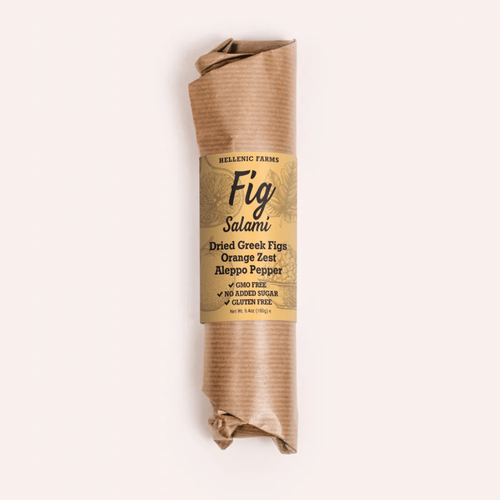 Hellenic Farms Vegan Fig Salami - Orange Zest & Aleppo Pepper 6.4oz