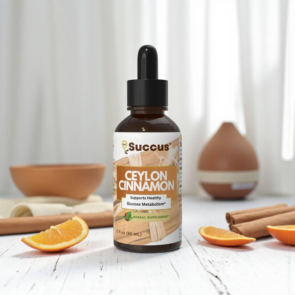 Succus - Ceylon Cinnamon Tincture - Bark Herbal Extract - Alcohol Free / 1 fl oz