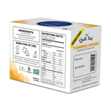 Quik Tea - Unsweetened Turmeric Ginger Chai Tea Latte - 10 Count