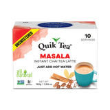 Quik Tea - Unsweetened Masala Chai Tea Latte – 10 Count