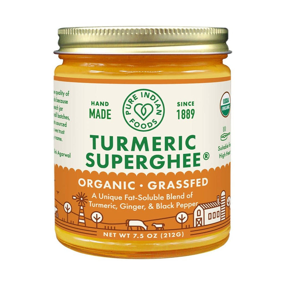 Pure Indian Foods - Turmeric Superghee, Grassfed and Certified Organic