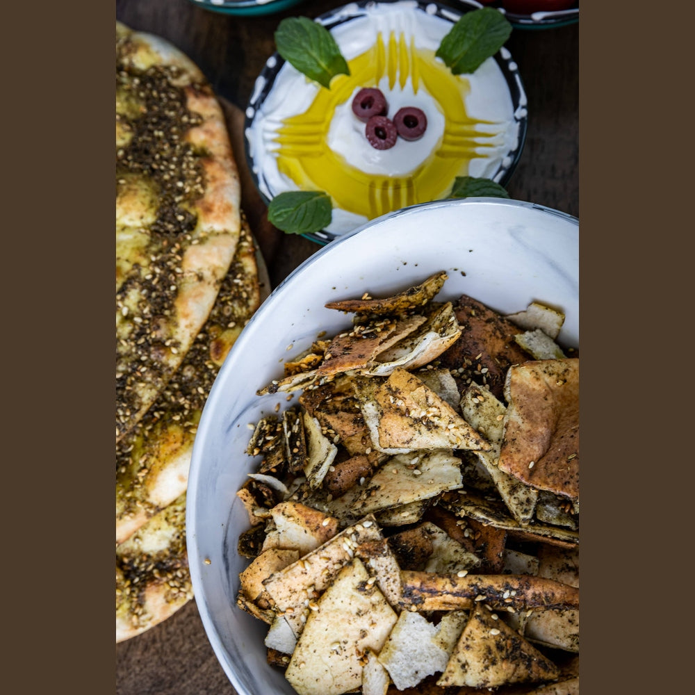 Terranean Herbs & Spices - Avocado Oil Za'atar Twice-Baked Pita Chips (6.5oz)