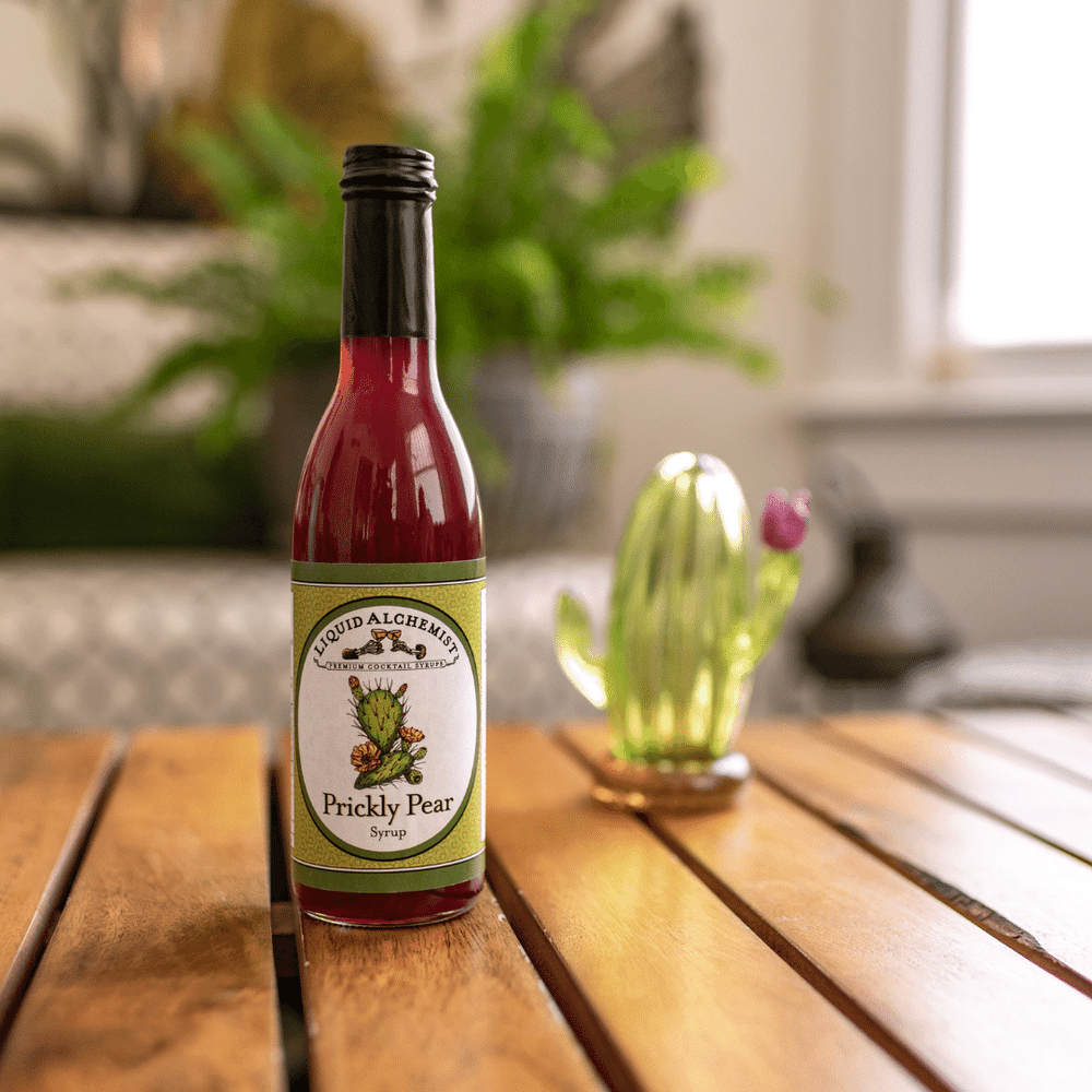 Liquid Alchemist Syrups - Prickly Pear Syrup for Margaritas, Cocktails & Drinks - 375ml