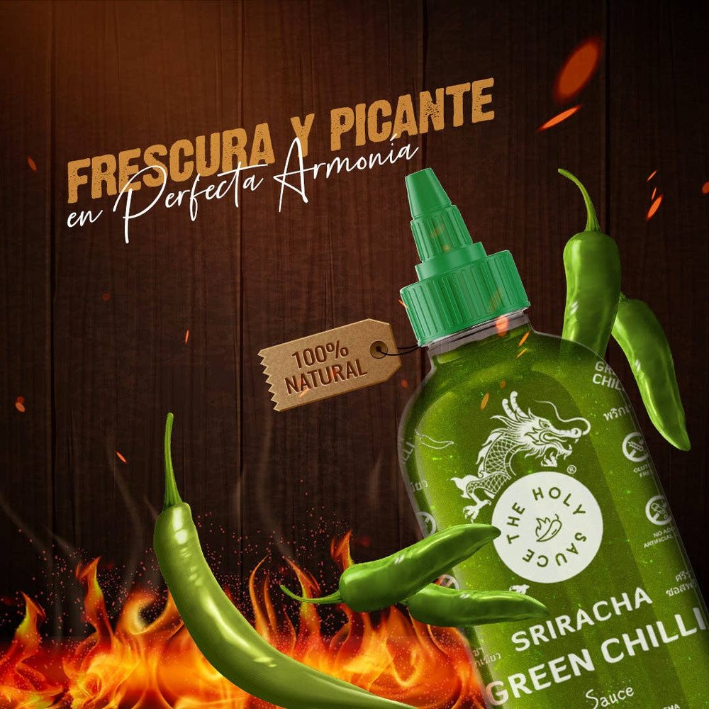 TMC Marketing - HOLY SAUCE Sriracha Chili Sauce Green 300g / 255mL - 300g