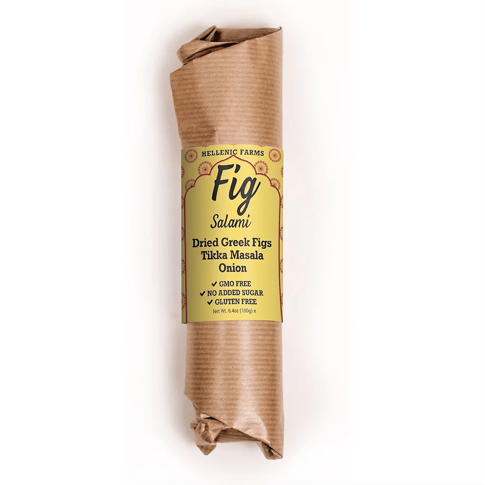 Hellenic Farms Vegan Fig Salami - Tikka Masala Onion 6.4oz