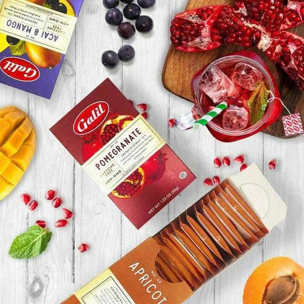 Galil Brands - Acai & Mango Herbal Tea | 20' Tea Bags | 1.23 oz | Galil