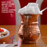 Hakan - Handmade Hammered Copper Ayran Mug, 1 piece, 8.4 oz