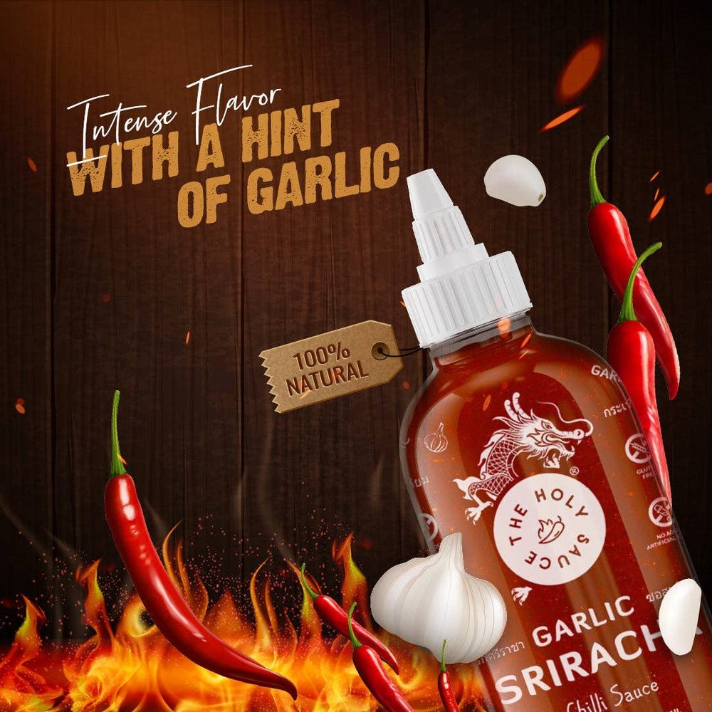 TMC Marketing - HOLY SAUCE Sriracha Chili Sauce Garlic 300g / 255mL - 300g
