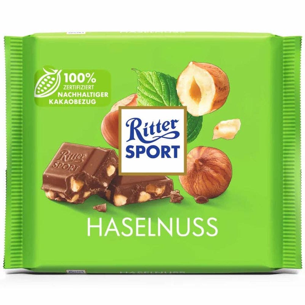 Global Bite Co - Ritter Sport Milk Chopped Hazelnuts 100g (Germany)