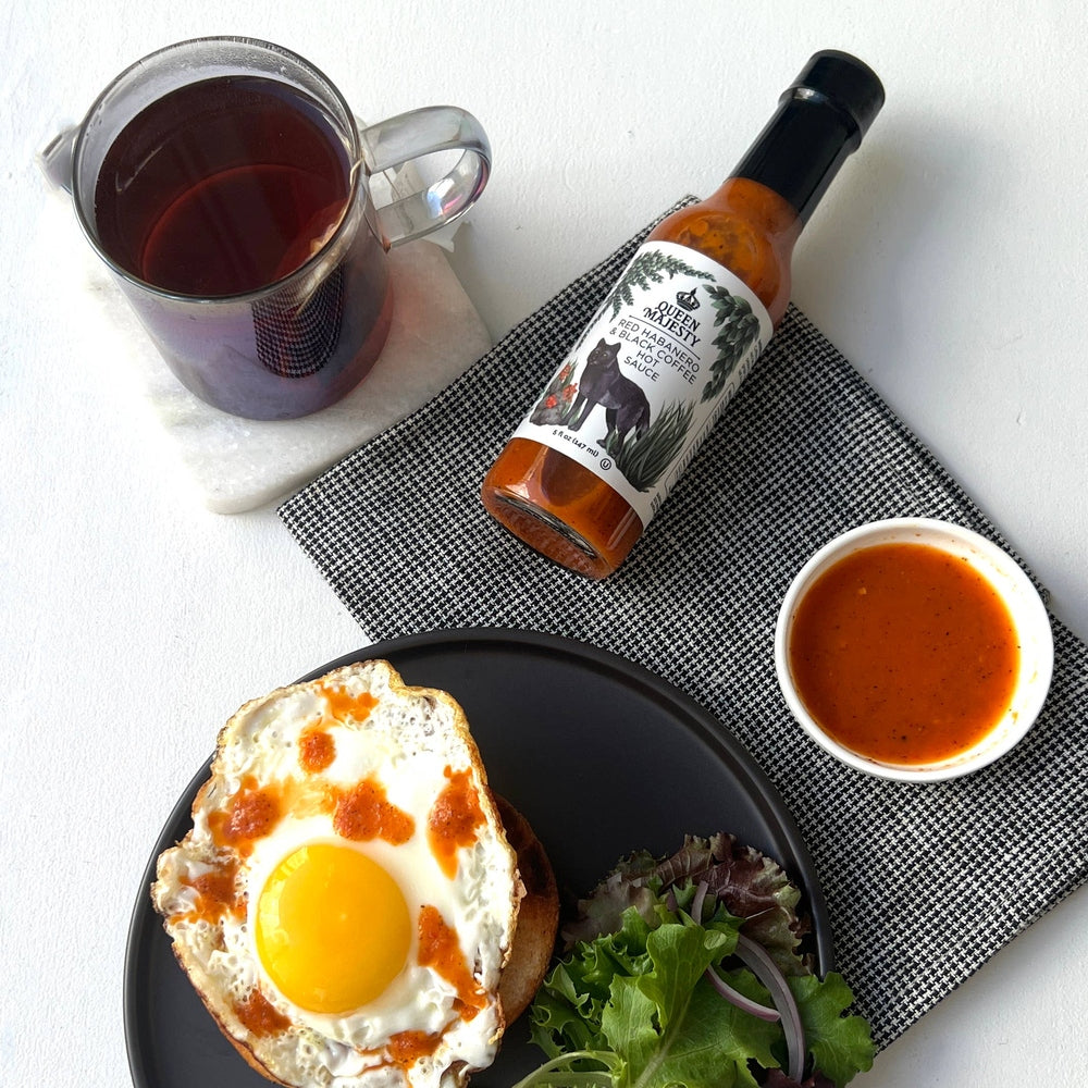 Queen Majesty Hot Sauce - Red Habanero & Black Coffee Hot Sauce - 5oz.