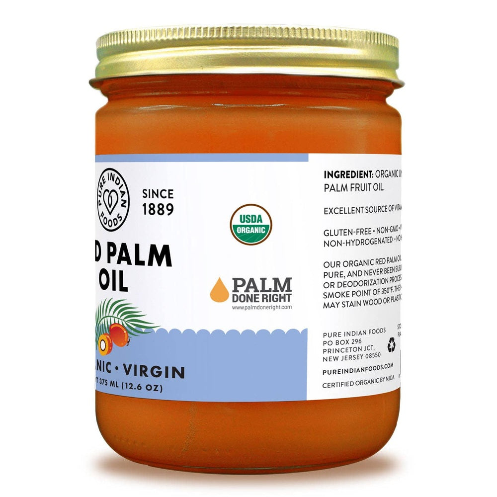 Pure Indian Foods - Red Palm Oil, Certified Organic - 12.6 oz
