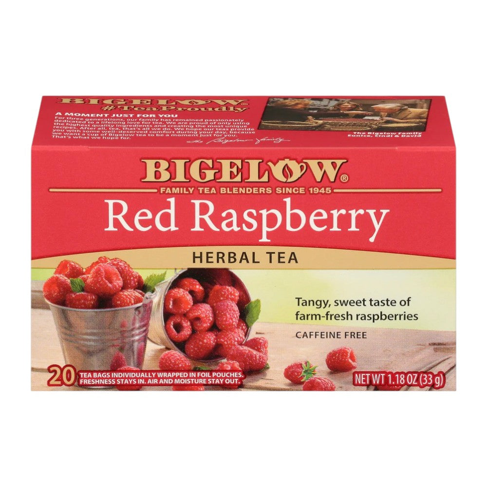 BIGELOW RED RASPBERRY HERBAL TEA