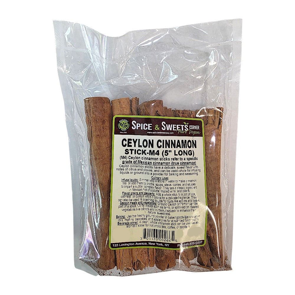 CEYLON CINNAMON STICKS-M4 (5" LONG)
