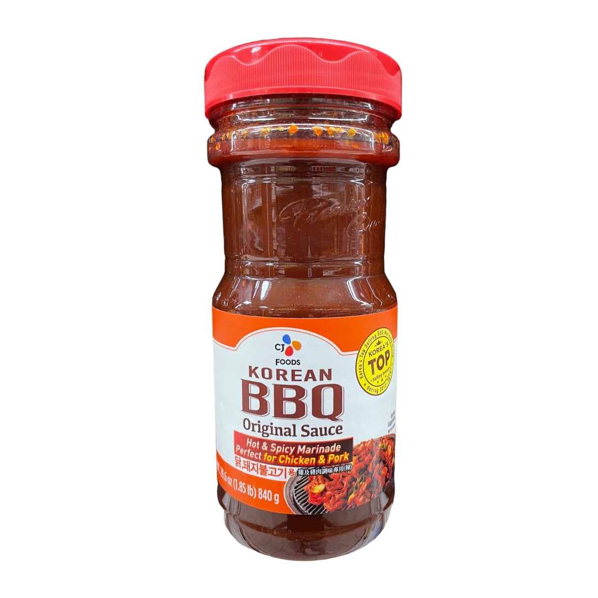 CJ Foods Korean BBQ Sauce Hot & Spicy Marinade Perfect for Chicken & Pork