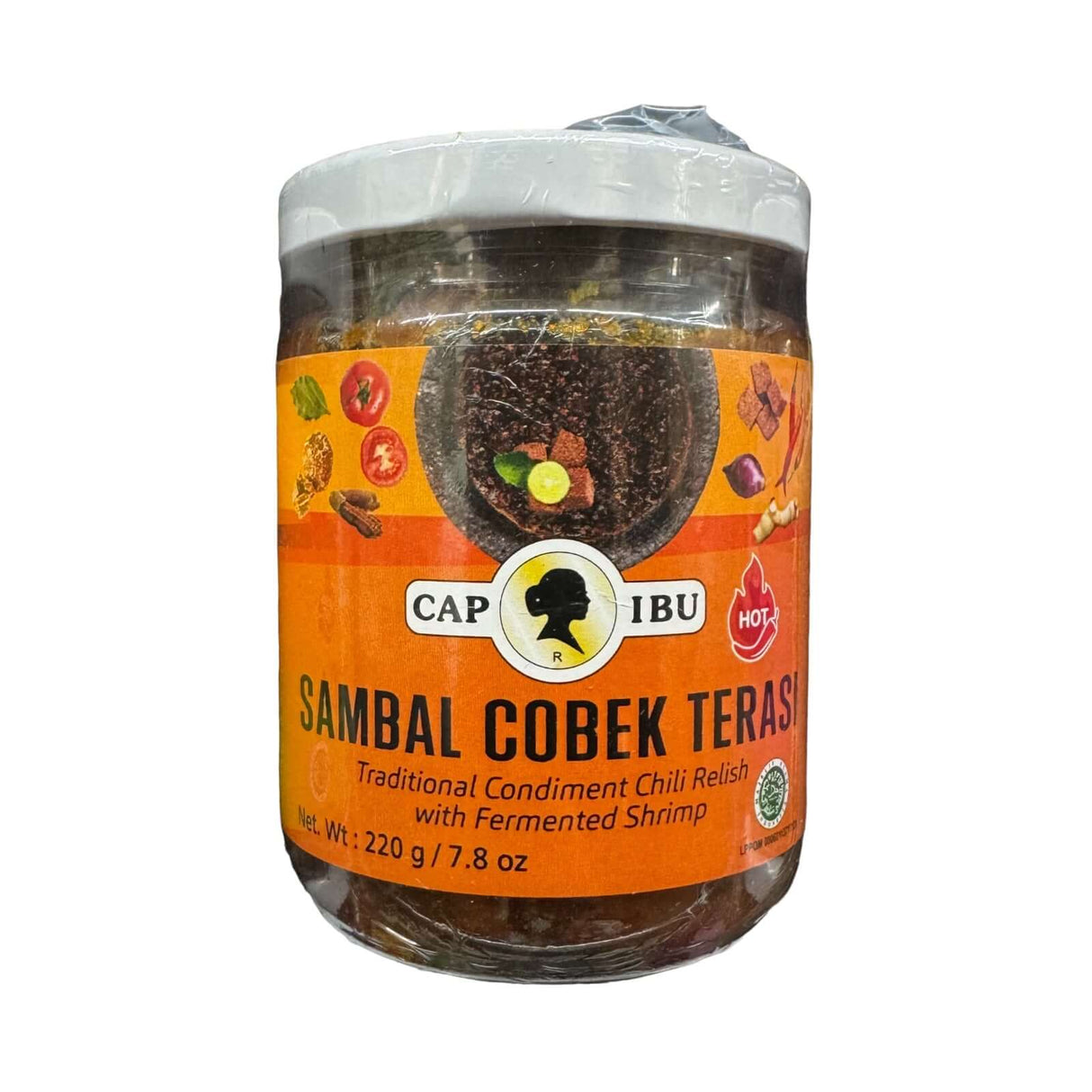 Cap Ibu Sambal Cobek Terasi Traditional Condiment Chili Relish with Fermented Shrimp