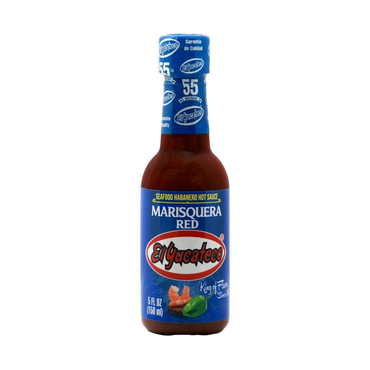 El Yucateco Marisquera Red Seafoods Habanero Hot Sauce