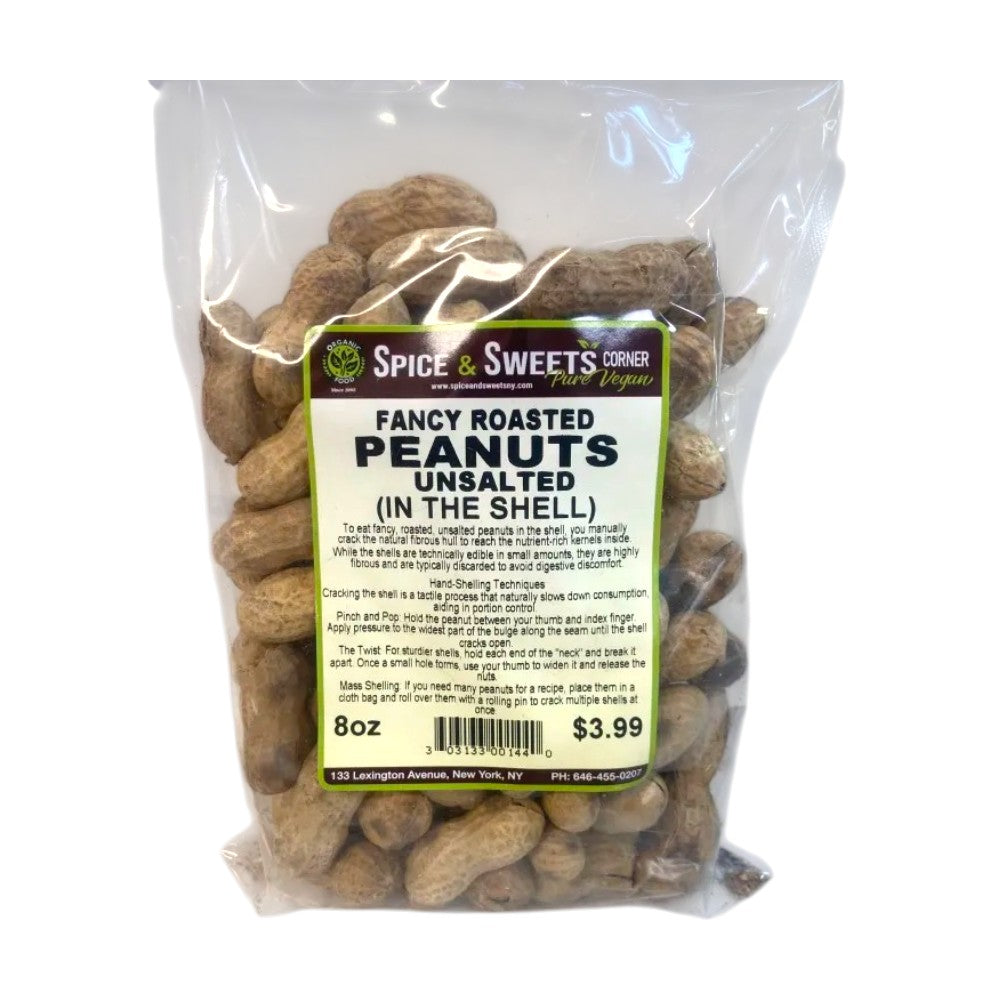 FANCY ROASTED PEANUTS UNSALTED IN THE SHELL